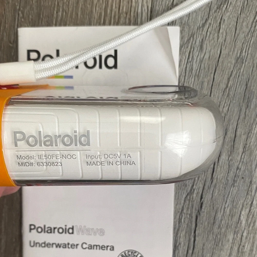 Polaroid Orange and White Underwater Camera
